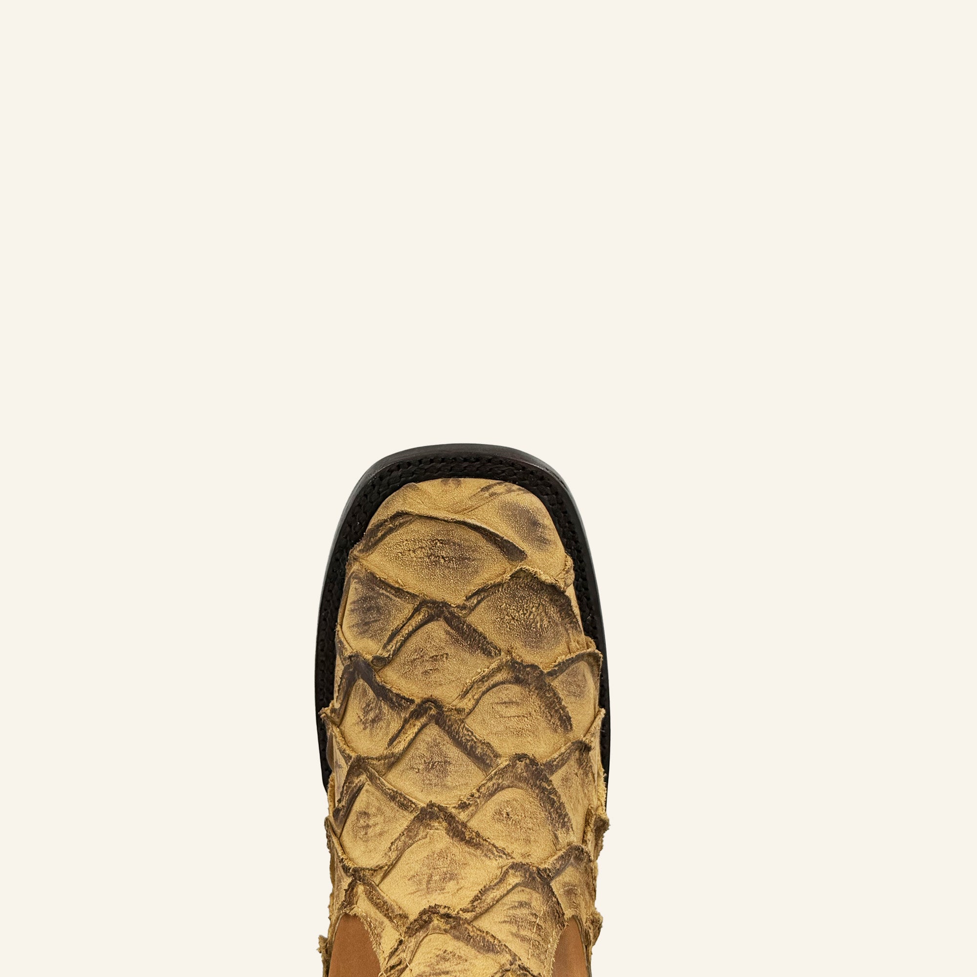 Hooch Men's Imitation Pirarucu Fish Wide Square Toe H42RM7215 - Orix