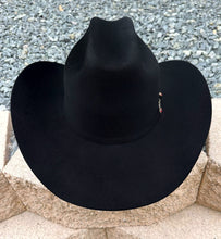 Load image into Gallery viewer, Tombstone 1,000x &quot;El Patron&quot; Beaver Fur Felt Hat (Hat Carrier Included) - Black
