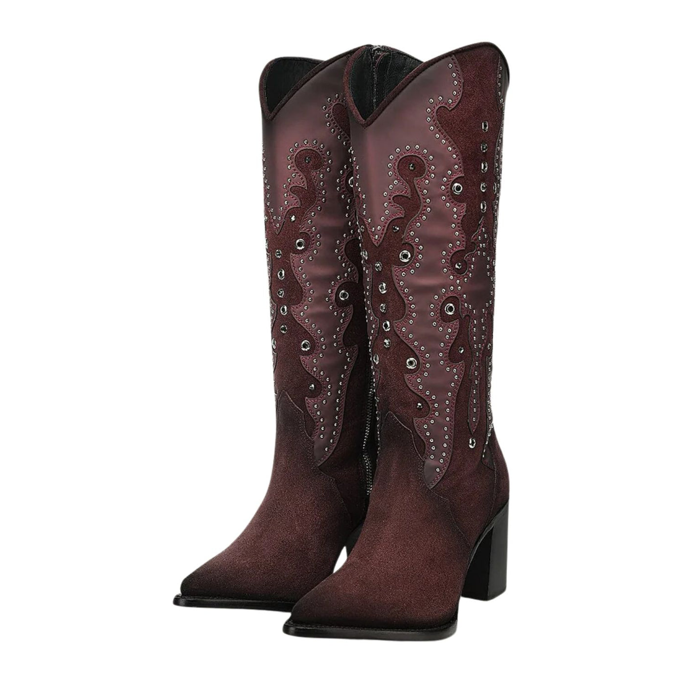 Cuadra Women's Zipper Round Toe CC358 - Wine