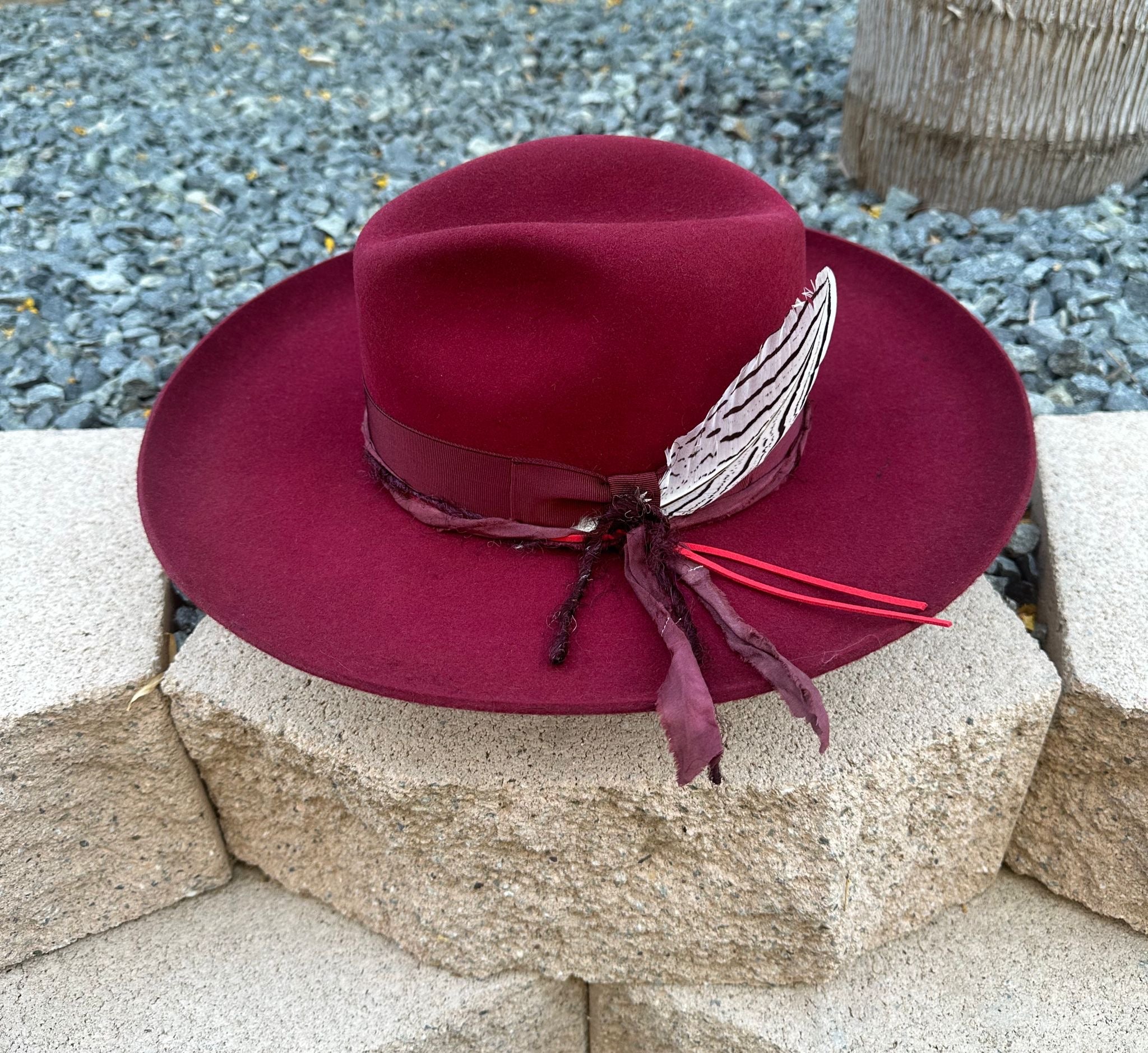 Stetson "Oceanus" Wool Hat - Burgundy