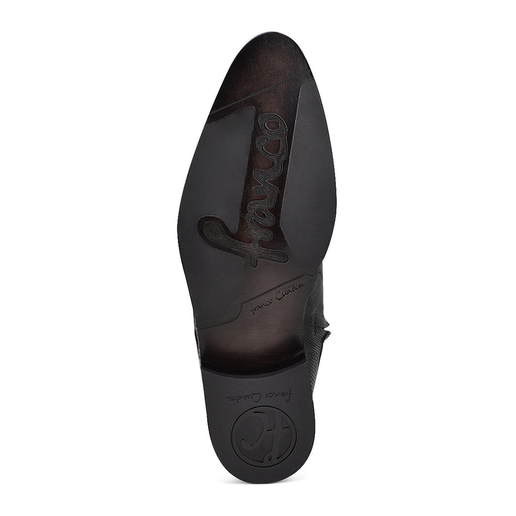 Franco Cuadra Collection Men's Lizard Short Boot FC626 - Black
