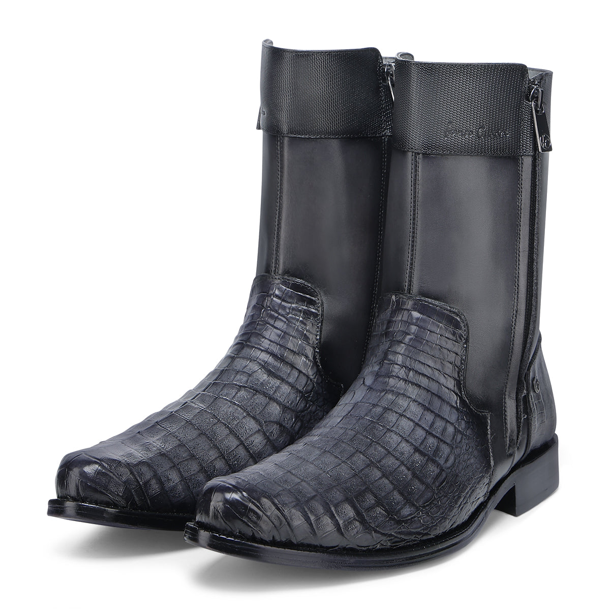 Franco Cuadra Collection Men's Caiman Ankle Boot FF207 - Grey