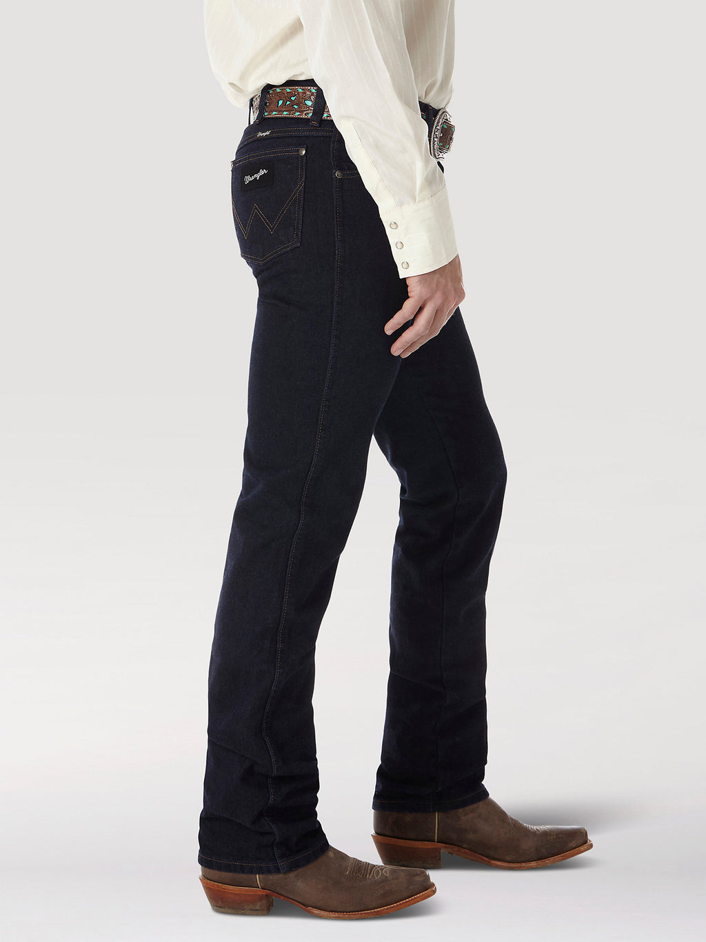 Wrangler Men's Cowboy Cut Silver Edition Slim Fit Jean 933SEDD - Dark Denim