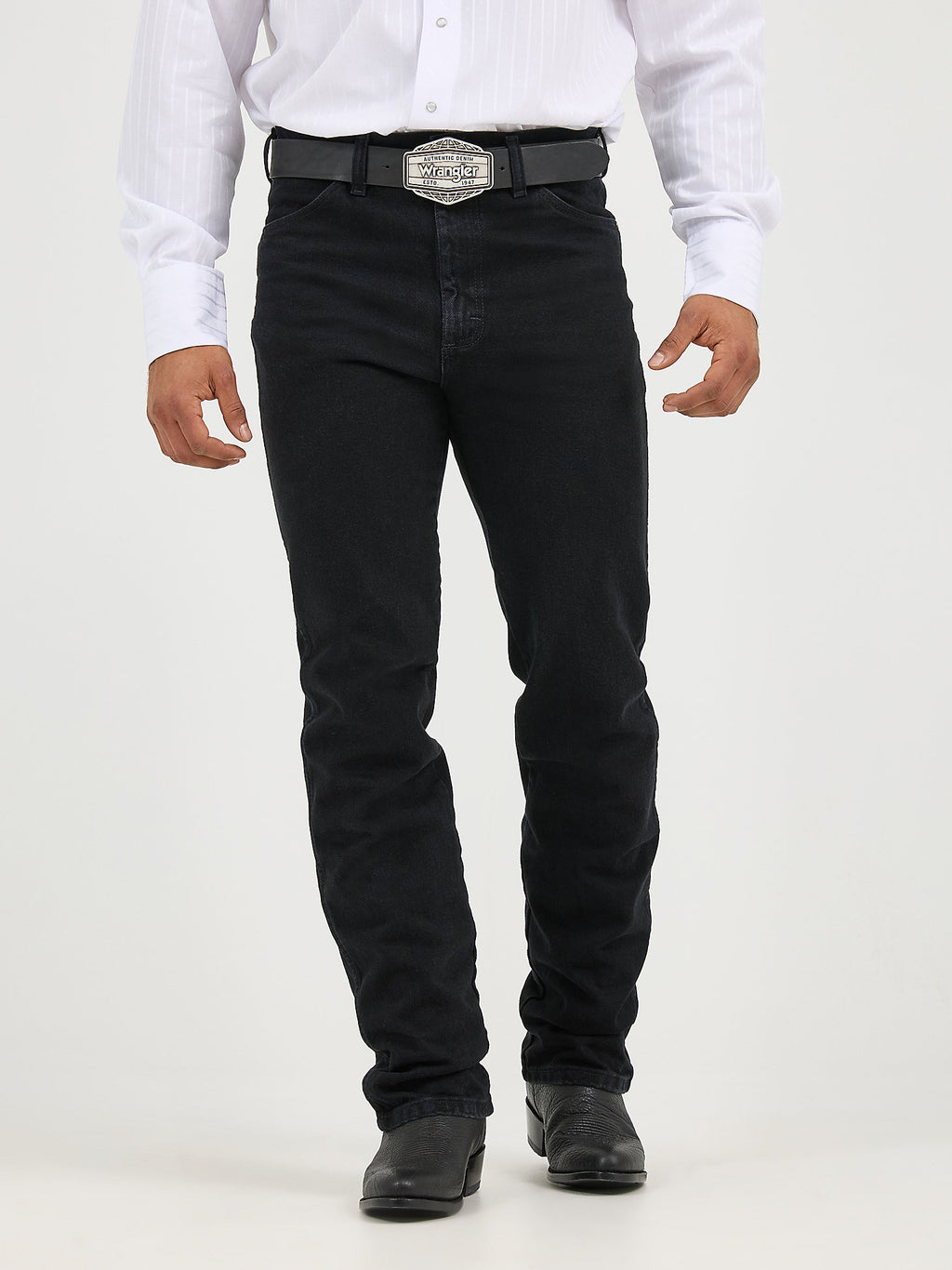 Wrangler Men's Cowboy Cut Silver Edition Slim Fit Jean 933SEWK - Black