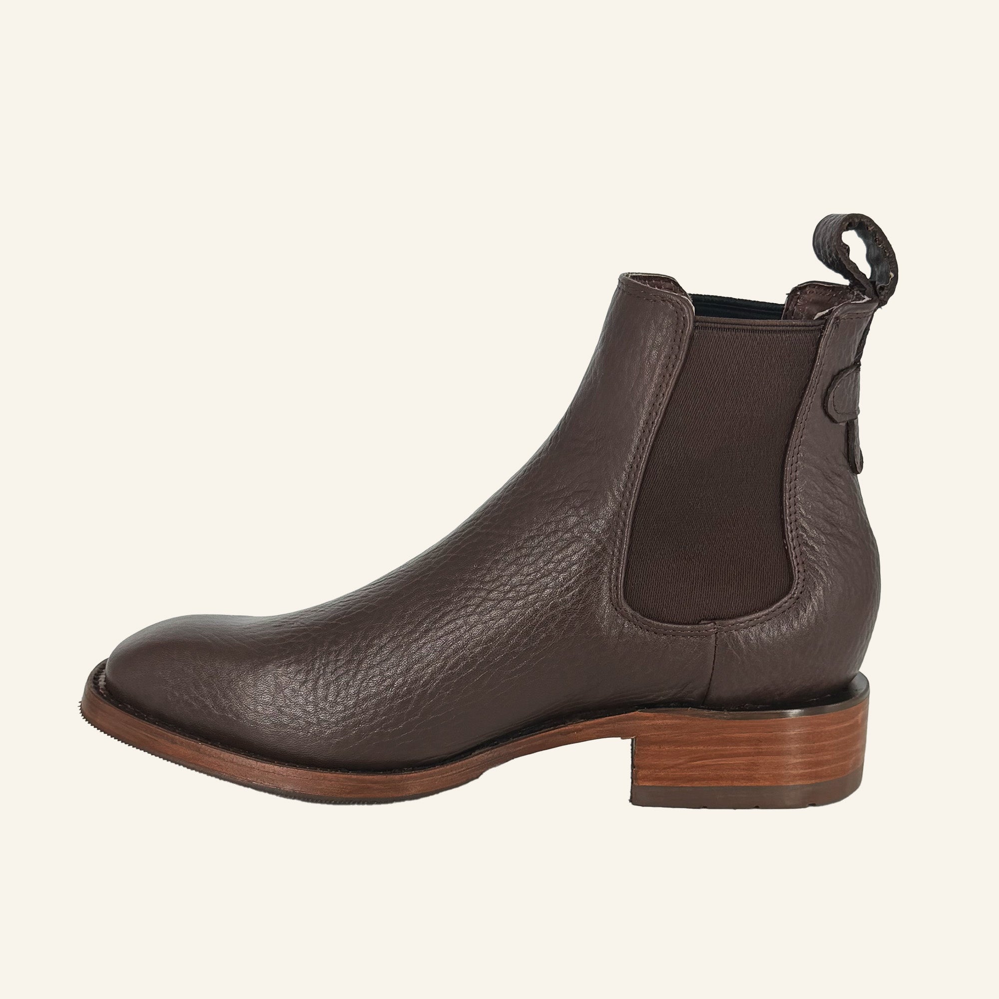 Hooch Men's French Toe Short Boot H42F9495 - Moka