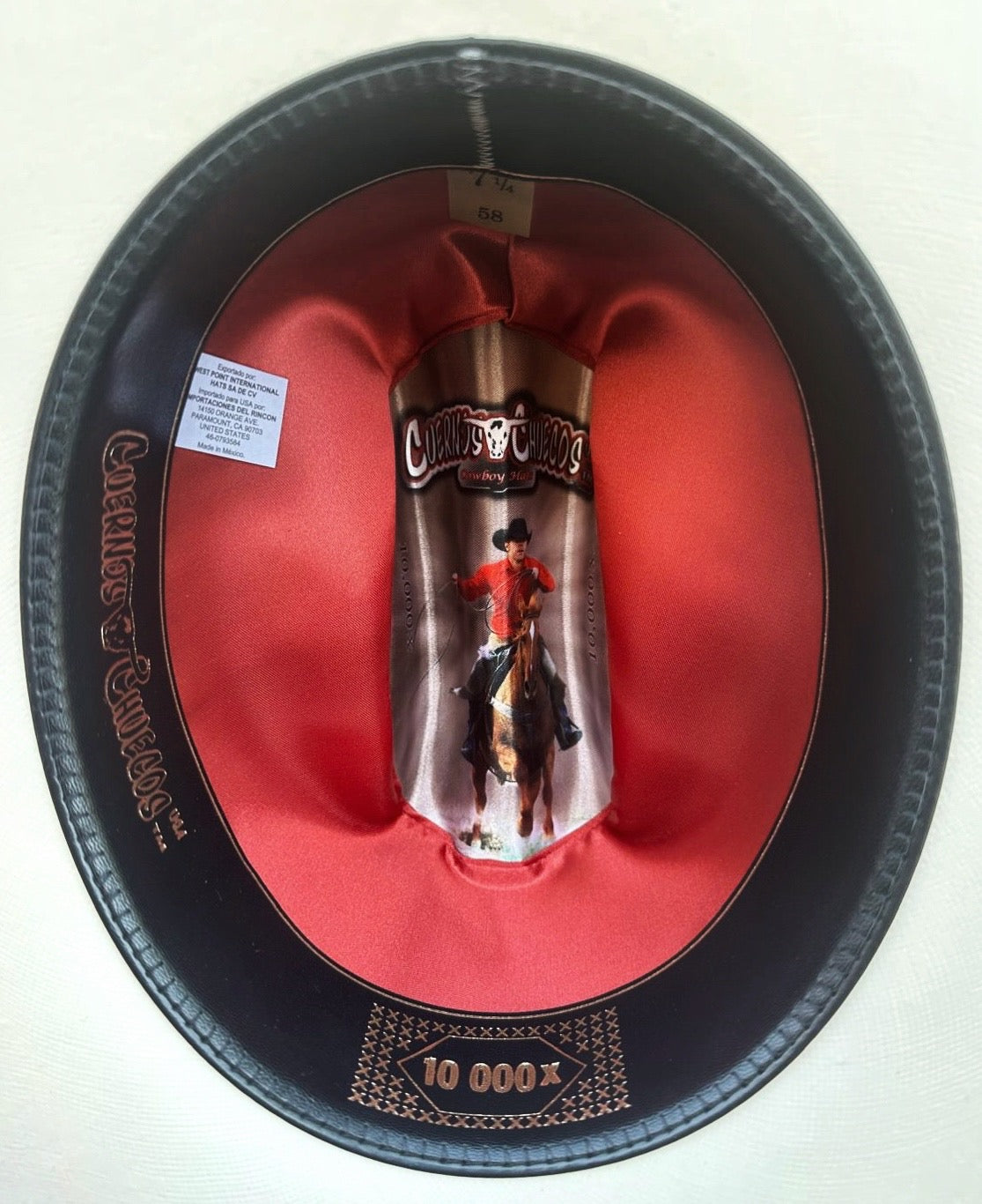 Sombrero Cuernos Chuecos 10,000x Ranch (Chaparral/Estilo Sinaloa)