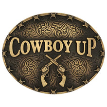 Cargar imagen en el visor de la galería, Montana Cowboy Up Attitude Buckle A1007C
