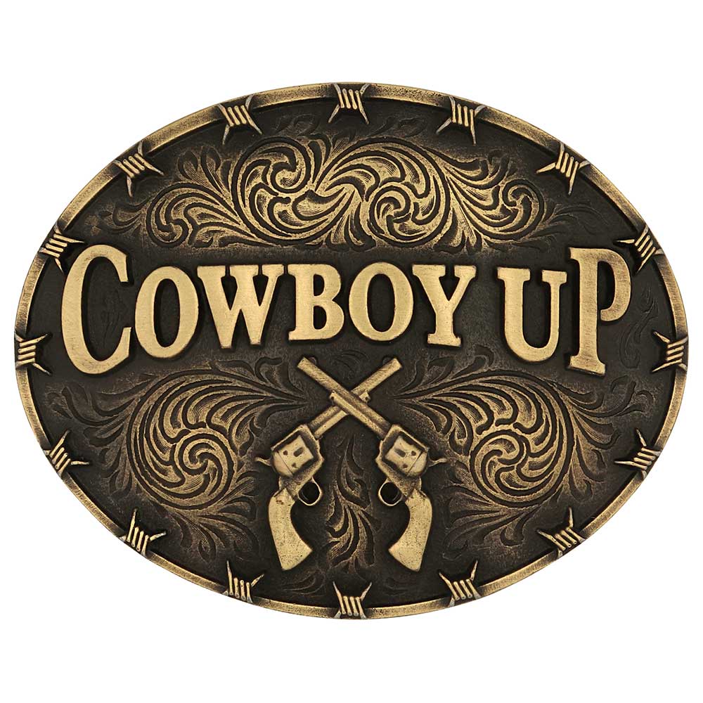 Montana Cowboy Up Attitude Buckle A1007C