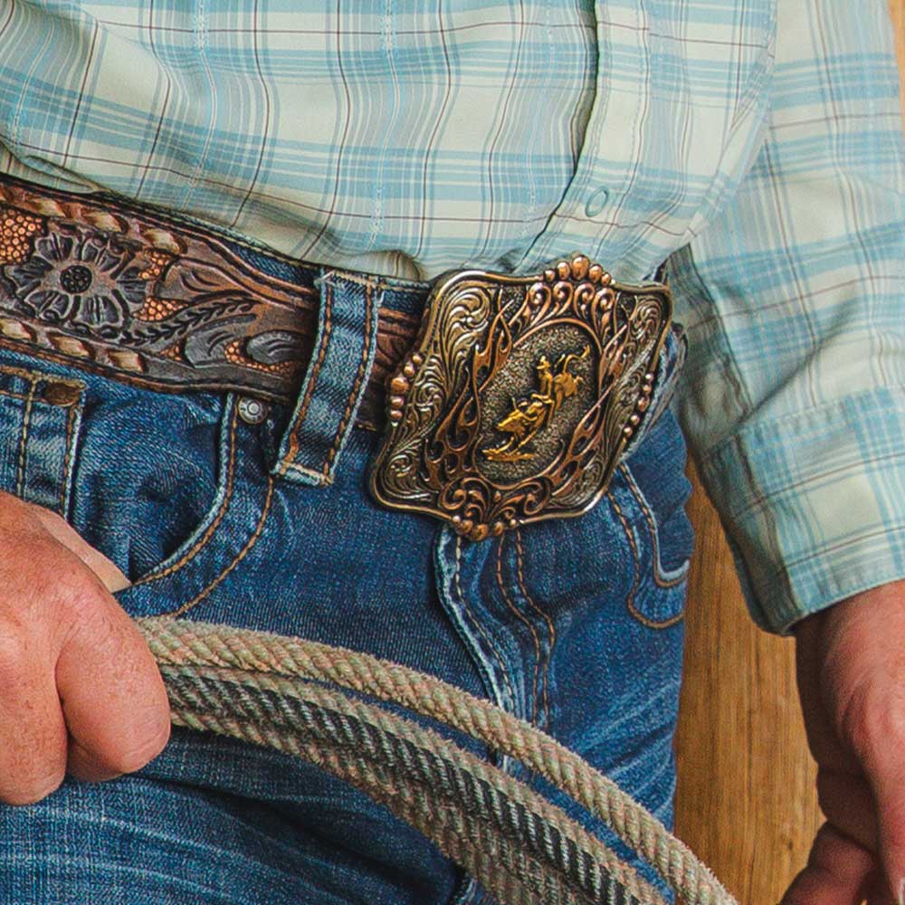 Montana Code of the West Buckle A1038P