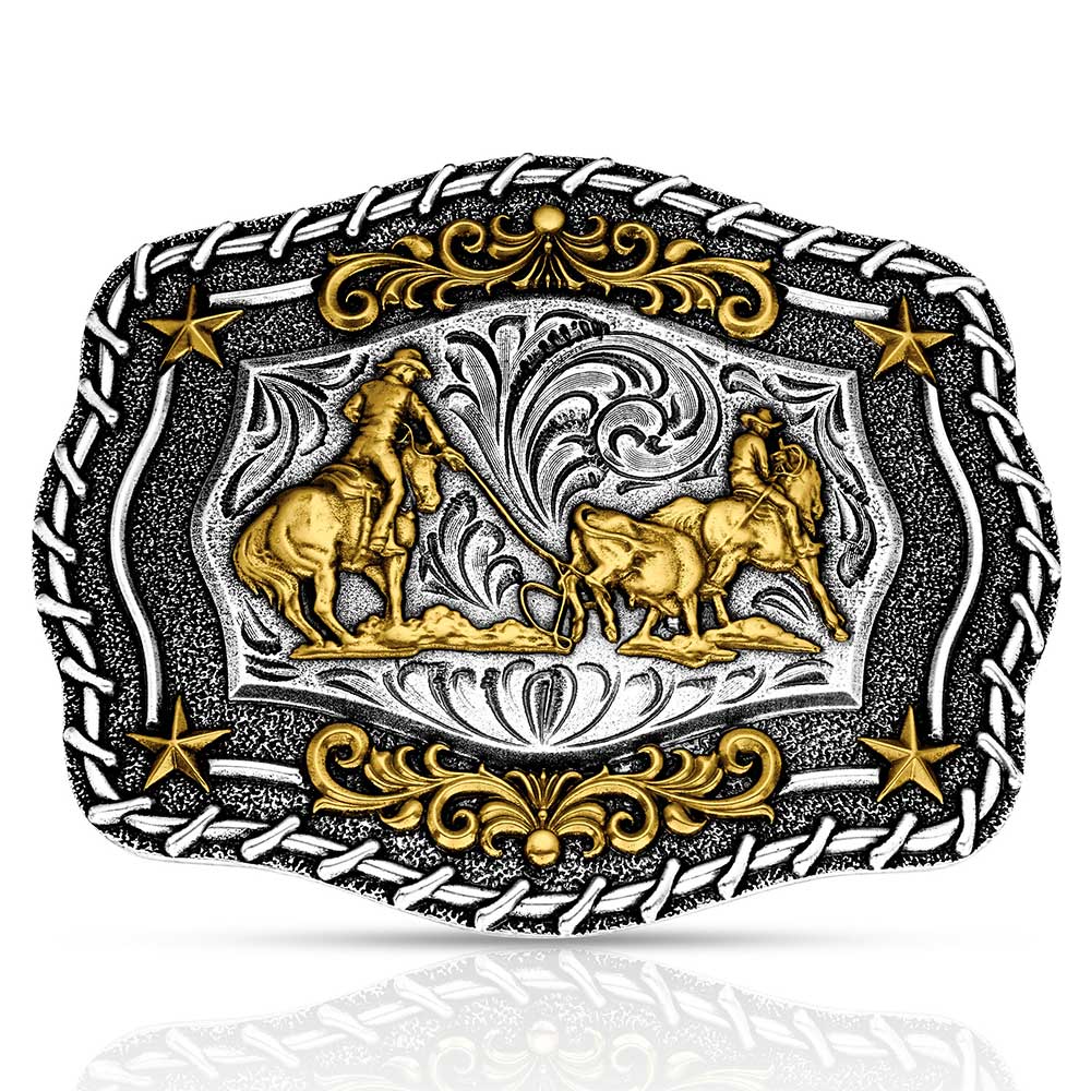 Montana The Roundup Team Roper Buckle A1061P