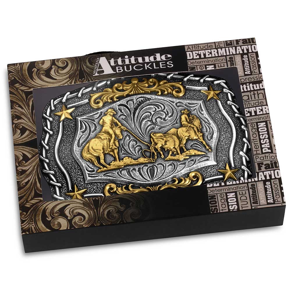Montana The Roundup Team Roper Buckle A1061P