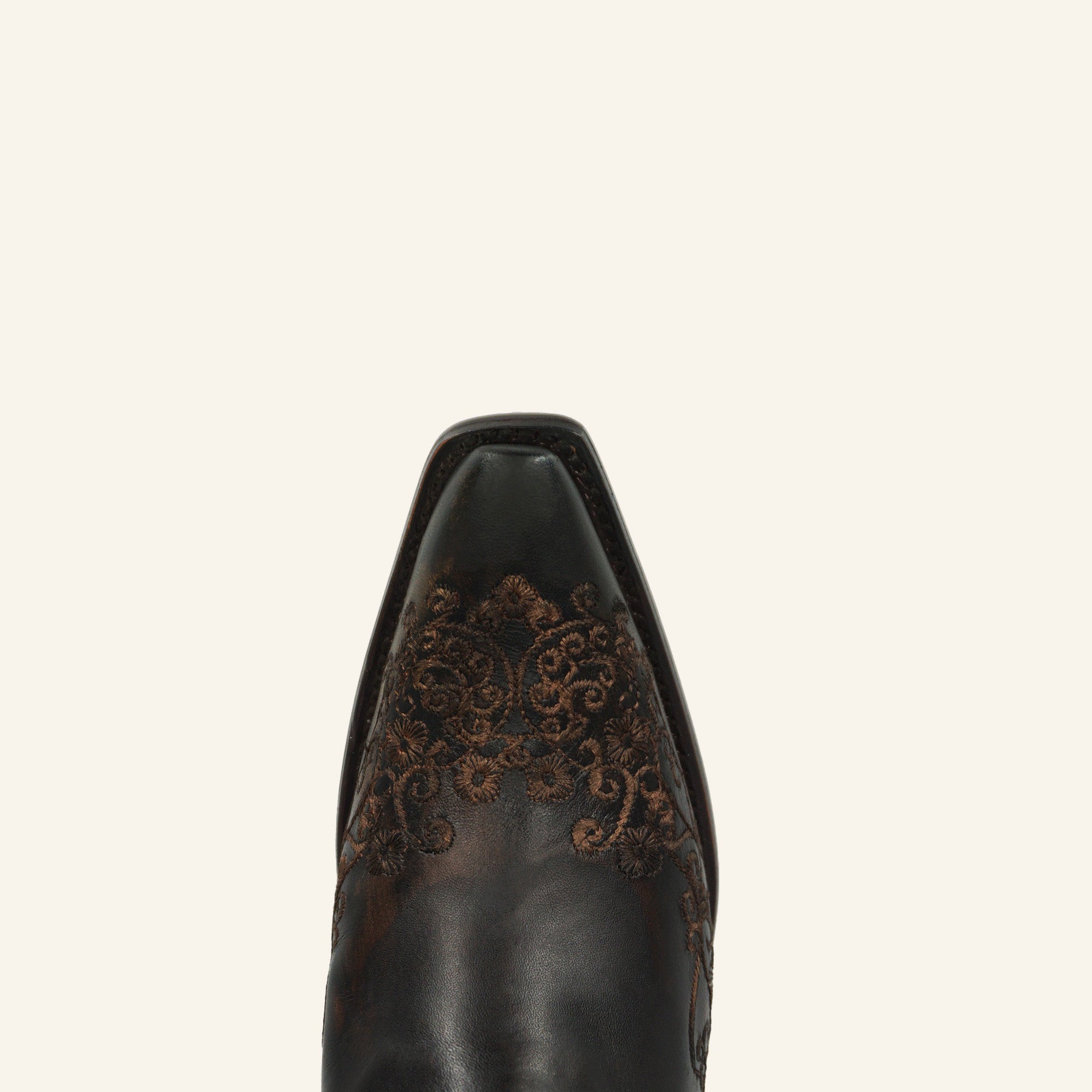 Corral Women's Floral Embroidery Boot A4801 - Black/Honey