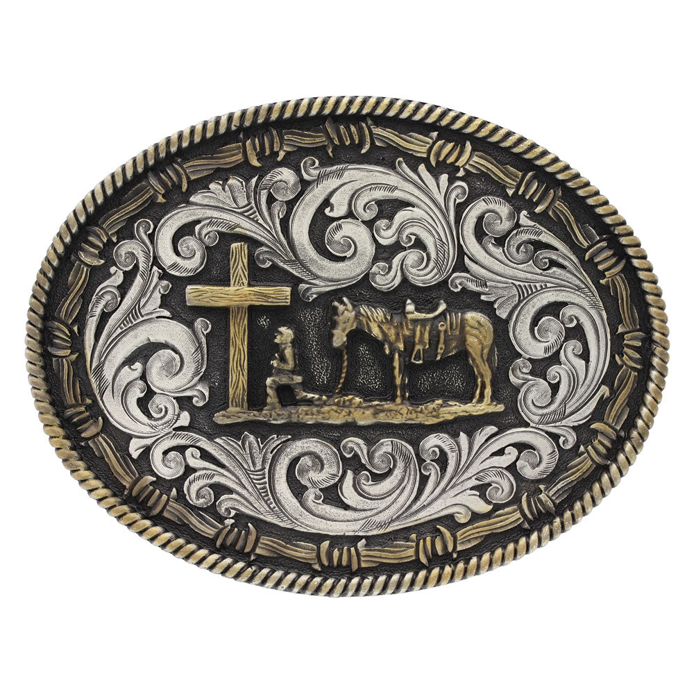 Montana Christian Cowboy Attitude Buckle A543