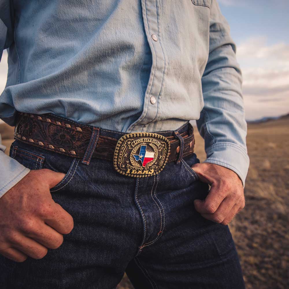 Montana Lone Star Heritage Attitude Buckle A955
