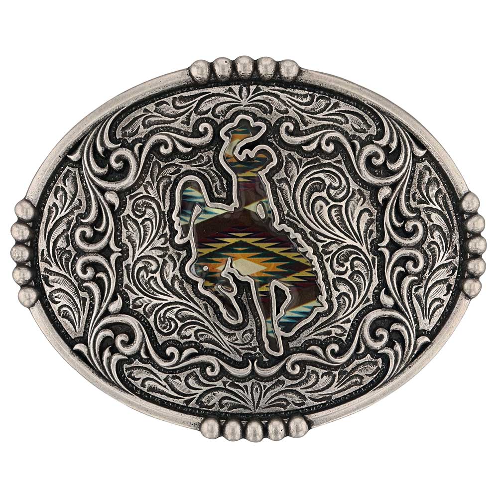 Montana Sunrise Bronc Attitude Buckle A988S