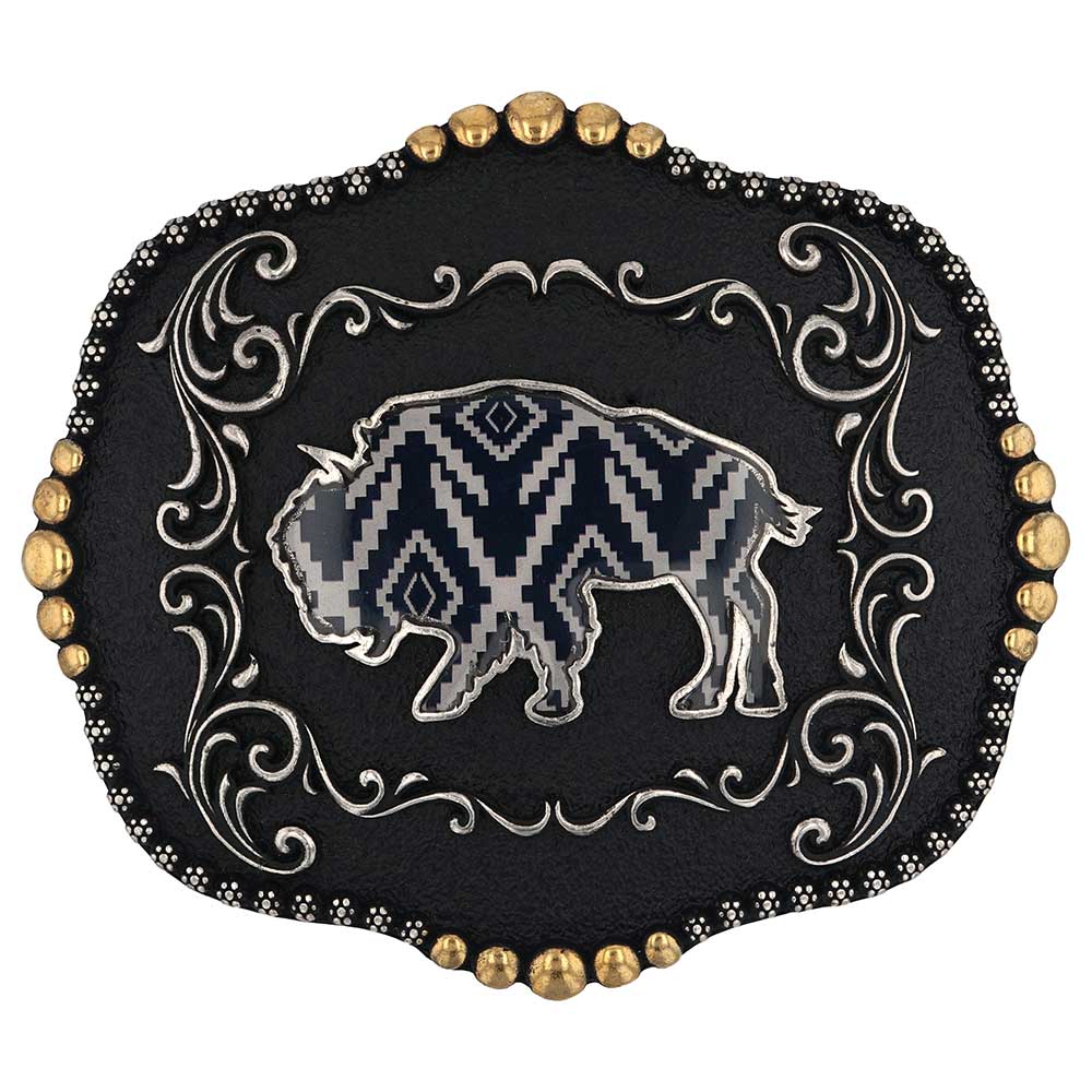 Montana Midnight Buffalo Attitude Buckle A989S