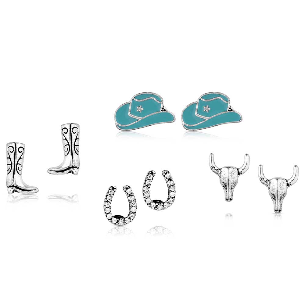 Montana Boot Scootin Post Earring Set AER6241