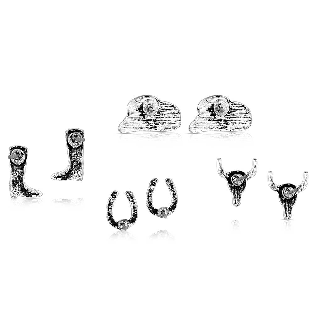 Montana Boot Scootin Post Earring Set AER6241