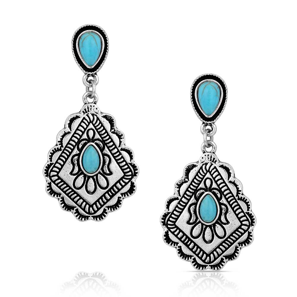 Montana Say No More Turquoise Dangle Earring AER6254
