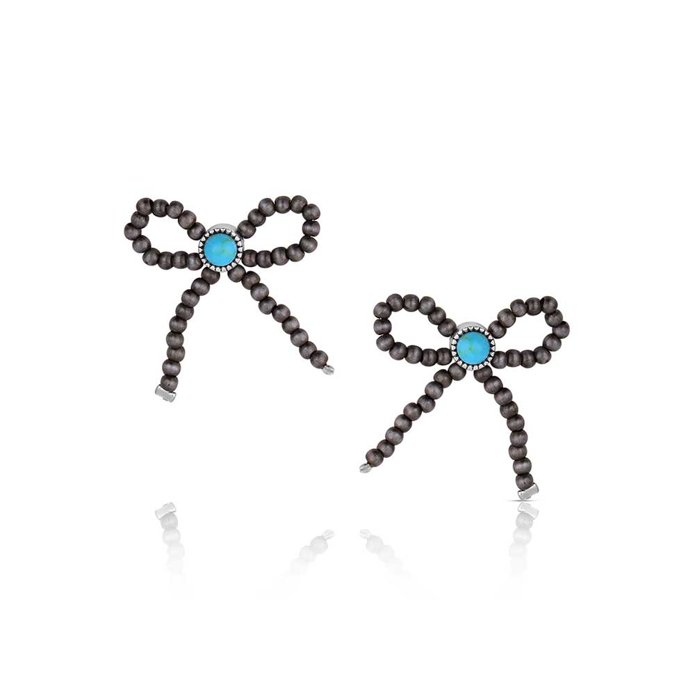 Montana Forever Tied Beaded Bow Earrings AER6558