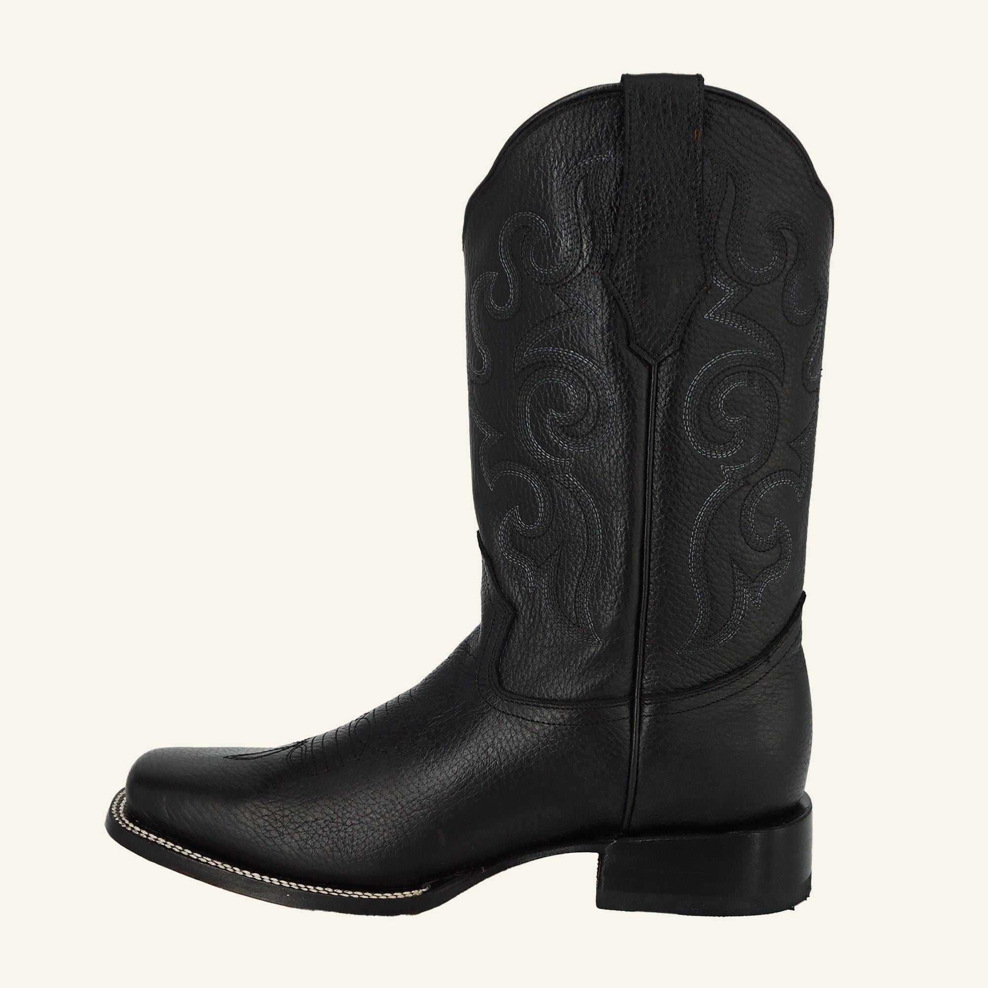 Denver Men's Alfa Cowboy Boot - Black