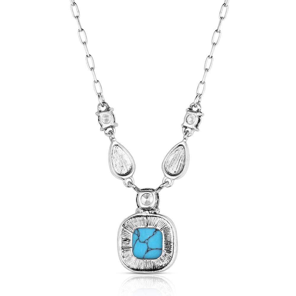 Montana Snowfall Ridge Turquoise Necklace ANC6557