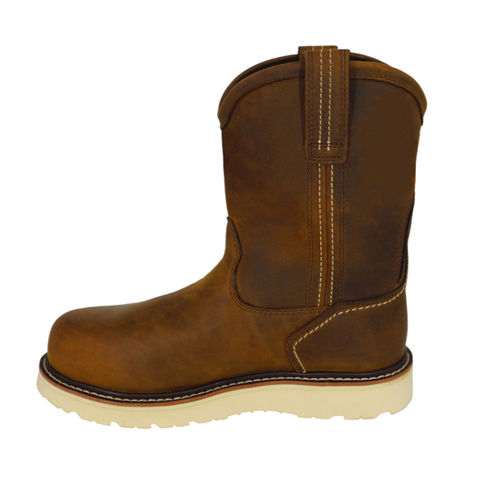 Ariat Men's Rebar Wedge Pull-On H20 Composite Toe 10053613 - Distressed Brown