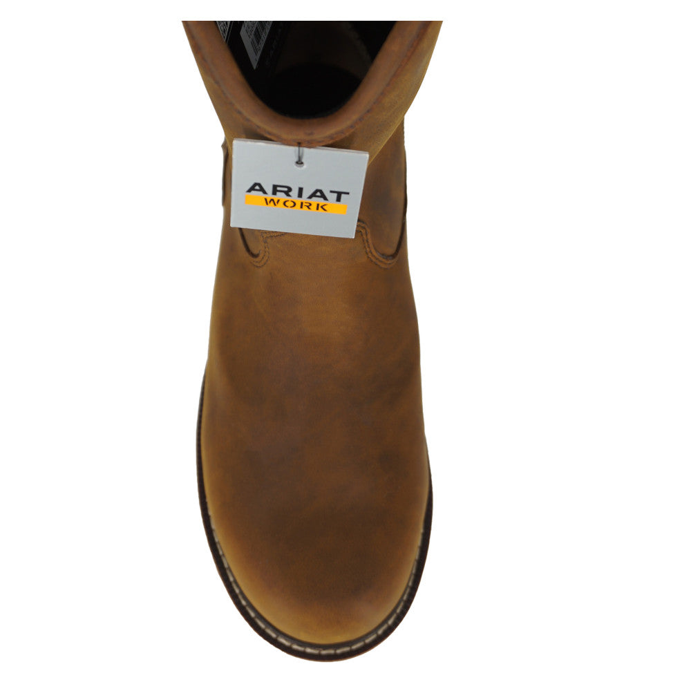 Ariat Men's Rebar Wedge Pull-On H20 Composite Toe 10053613 - Distressed Brown