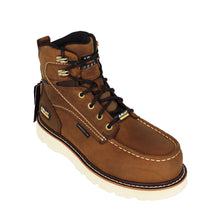 Cargar imagen en el visor de la galería, Ariat Men&#39;s Rebar Wedge Moc 6&quot; H20 Composite Toe 53615 - Distressed Brown
