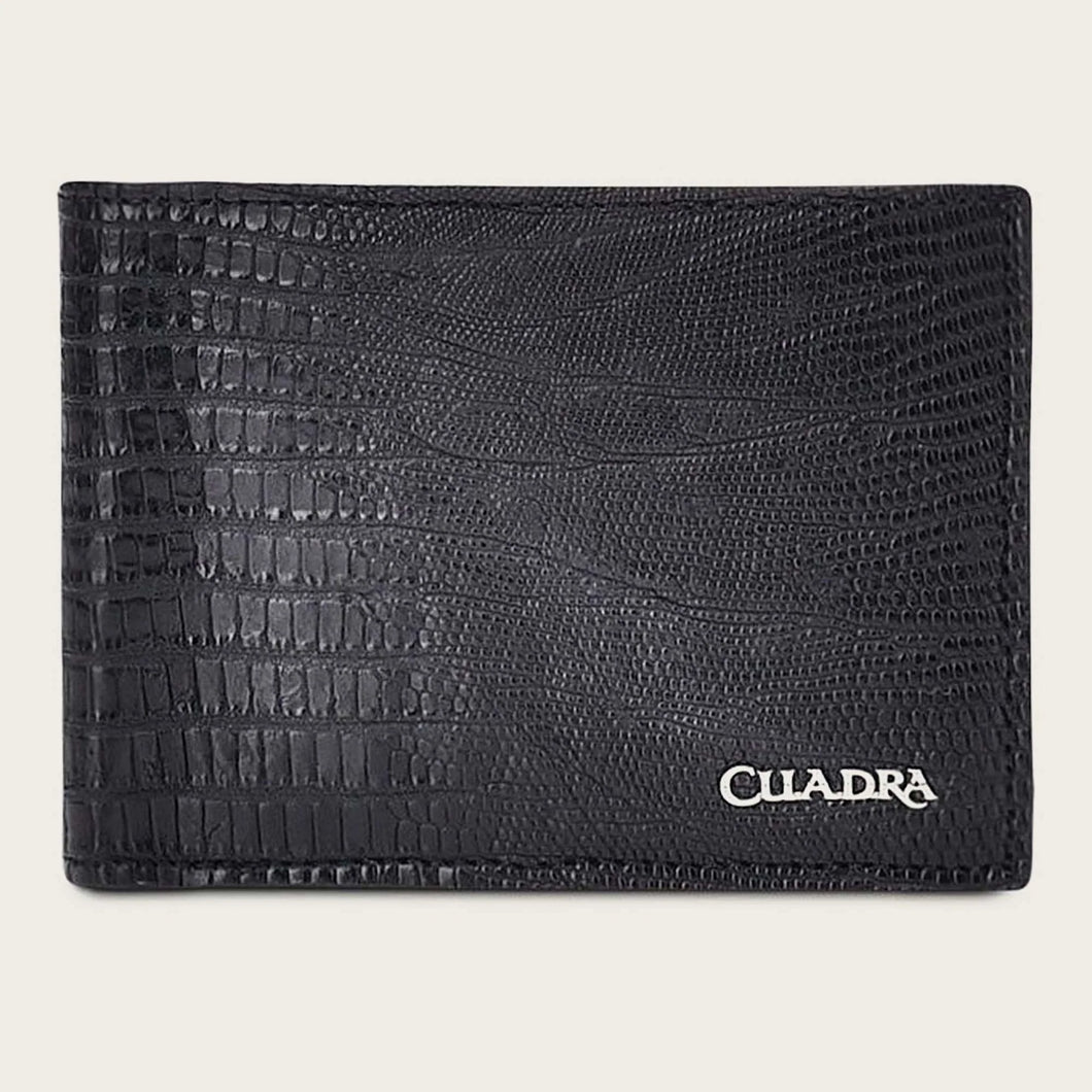 Cuadra Men's Black Lizard Wallet B2910LT