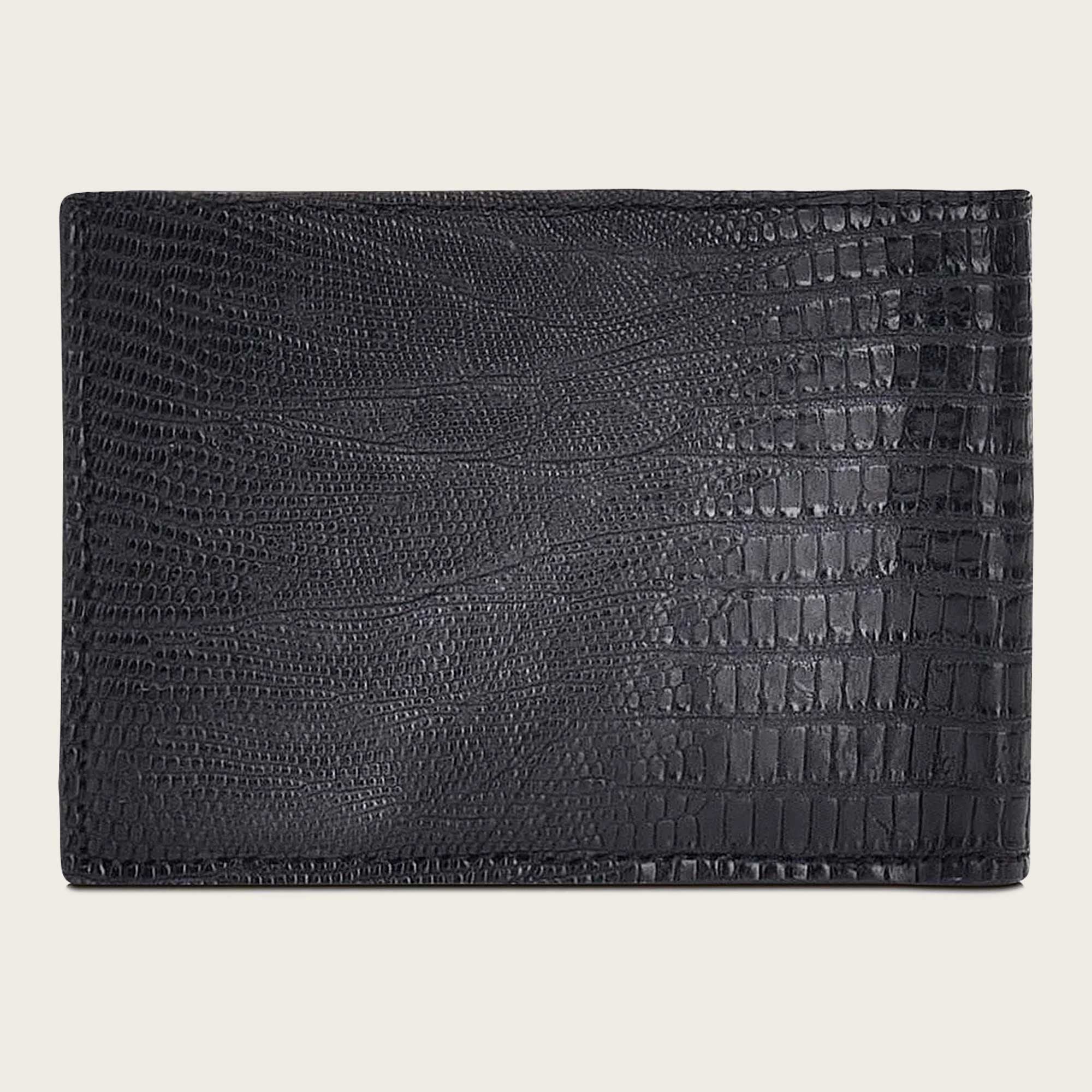 Cuadra Men's Black Lizard Wallet DU308