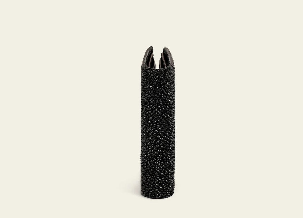 Cuadra Black Stingray Stitching Wallet DU582