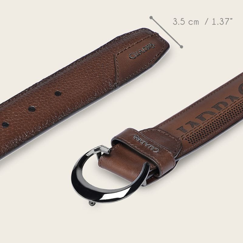 Cuadra Men's Honey Deer Laser Belt BC398