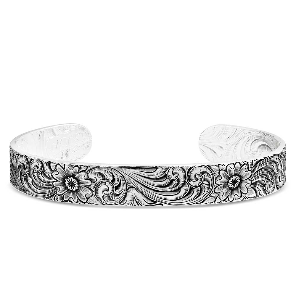 Montana Antiqued Montana Classic Engraved Narrow Cuff Bracelet BC856RTS