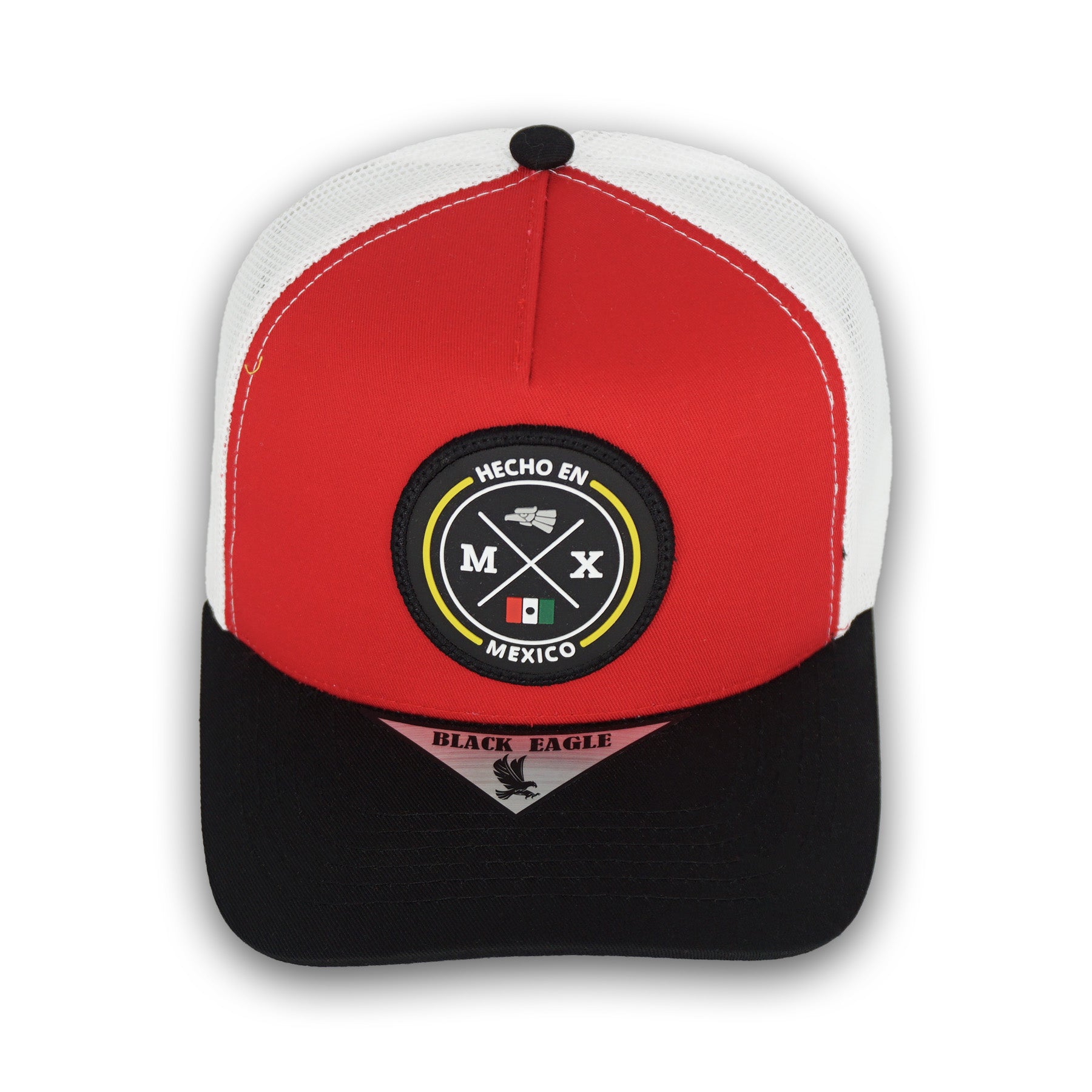 Black Eagle Hecho en Mexico Red Snapback Hat BE06