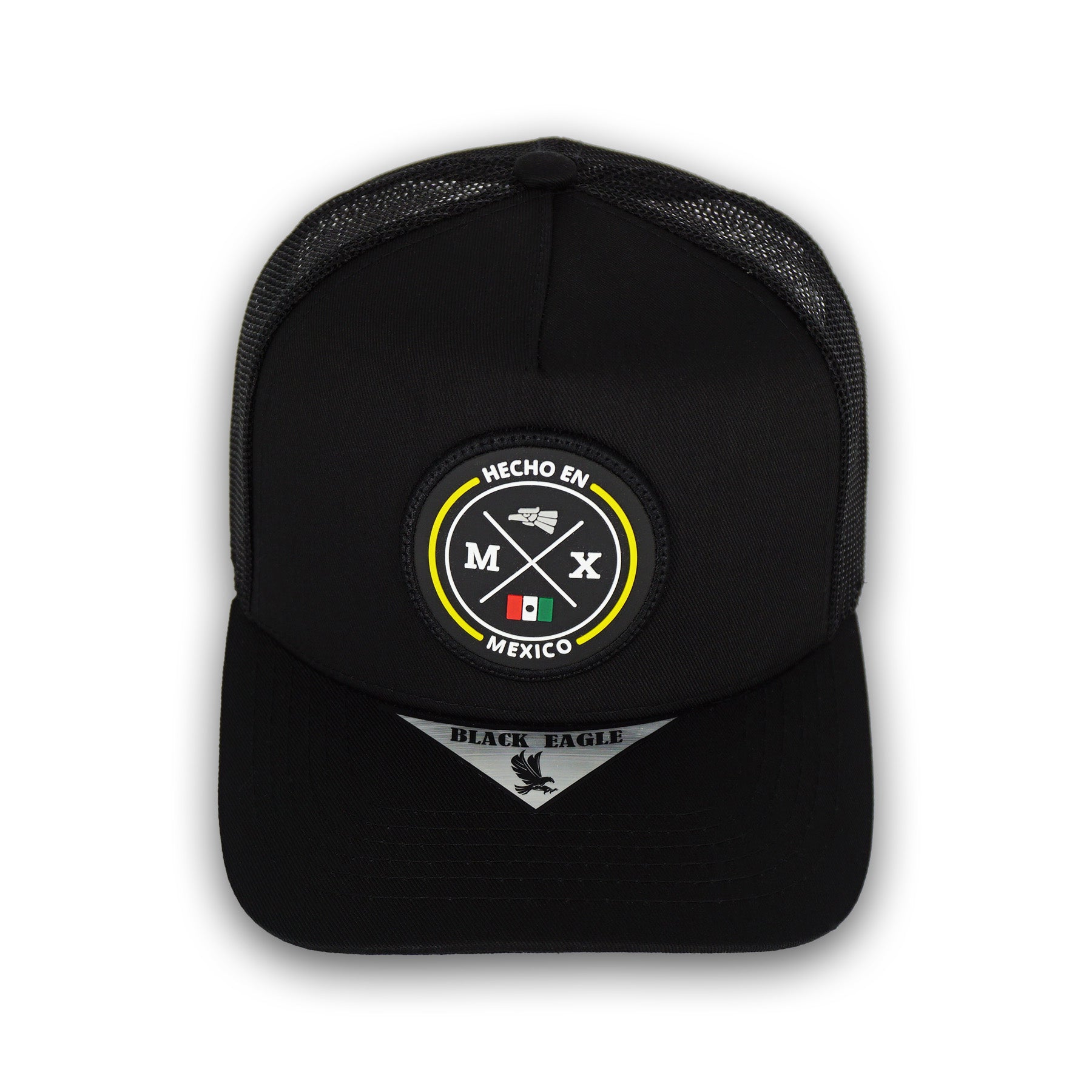 Black Eagle Hecho en Mexico Black Snapback Hat BE08