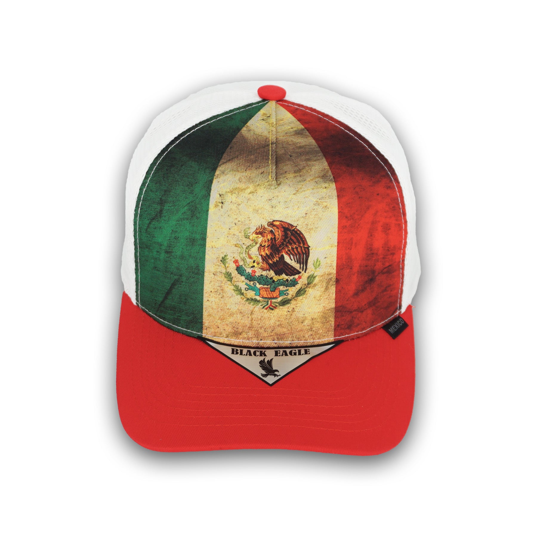 Black Eagle Mexican Flag Red Snapback BE10