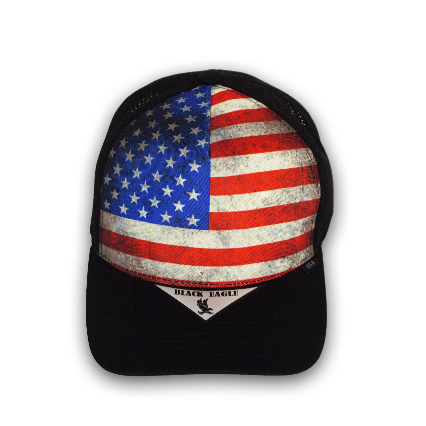 Black Eagle USA Flag Snapback Hat BE11