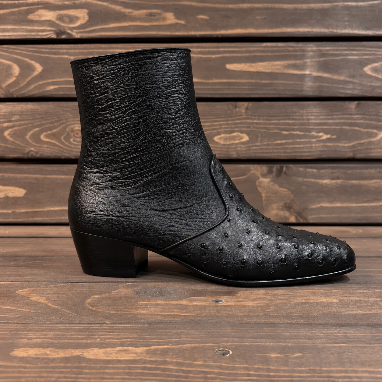 Marquez de Leon Botin Avestruz 2304O - Negro