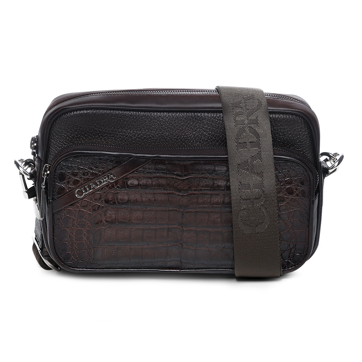 Cuadra Caiman Zipper Bag DU755 - Chocolate