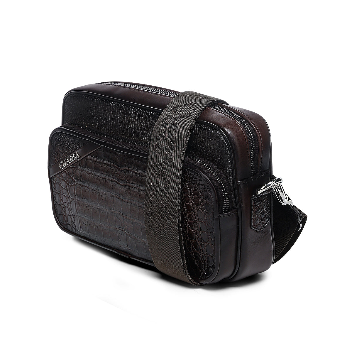Cuadra Caiman Zipper Bag DU755 - Chocolate