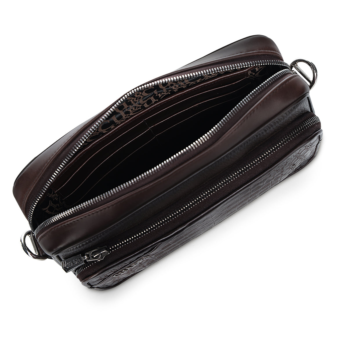 Cuadra Caiman Zipper Bag DU755 - Chocolate