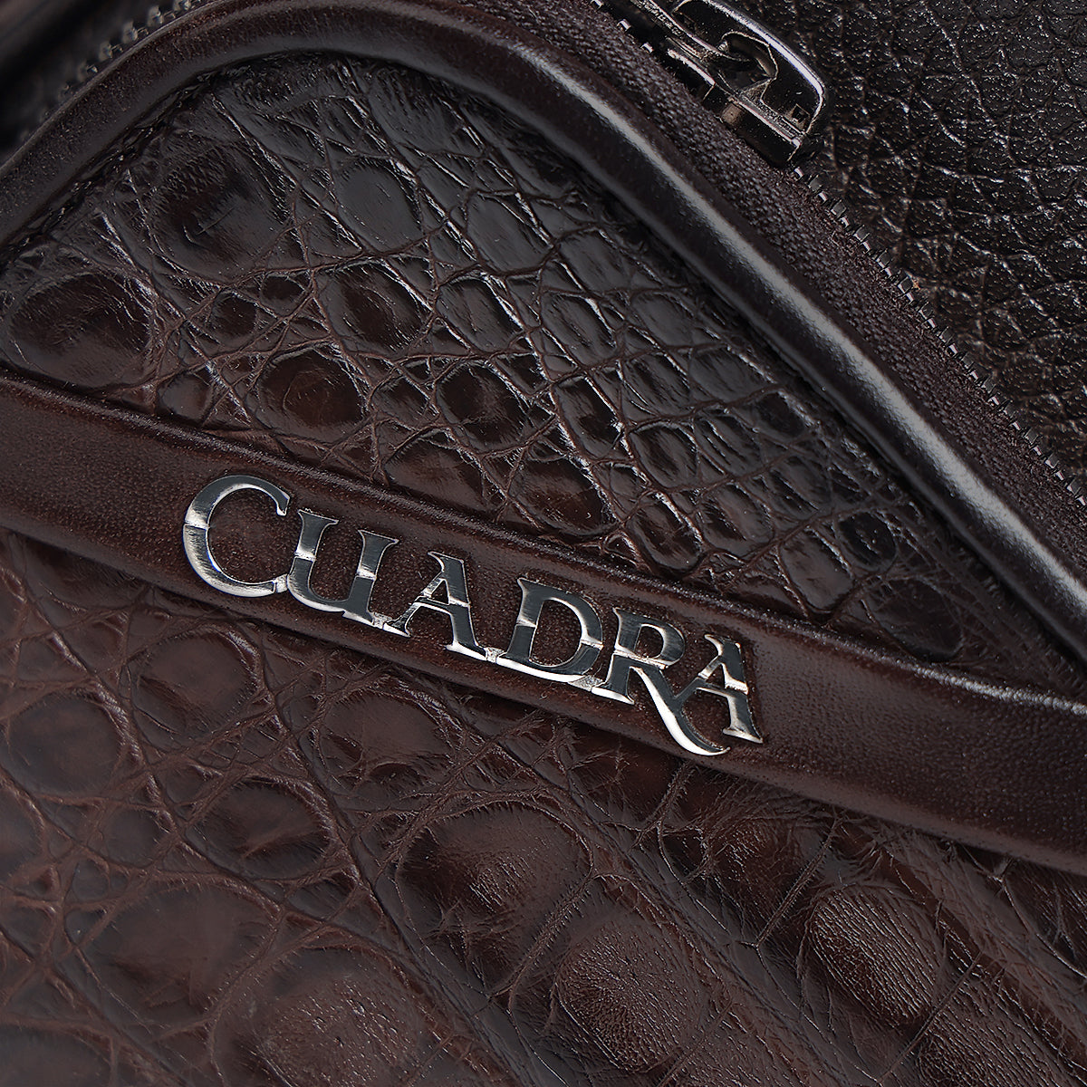 Cuadra Caiman Zipper Bag DU755 - Chocolate