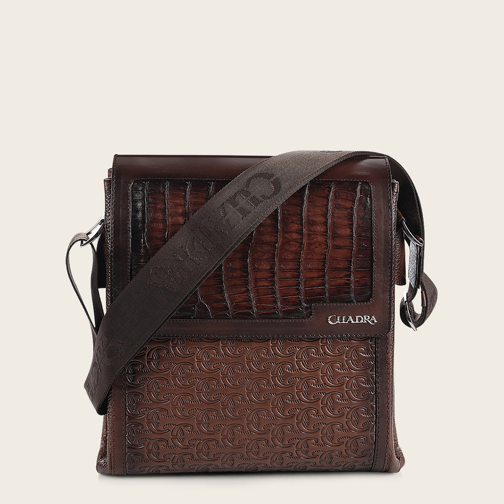Cuadra Brown Caiman Fuscus Bag DU644
