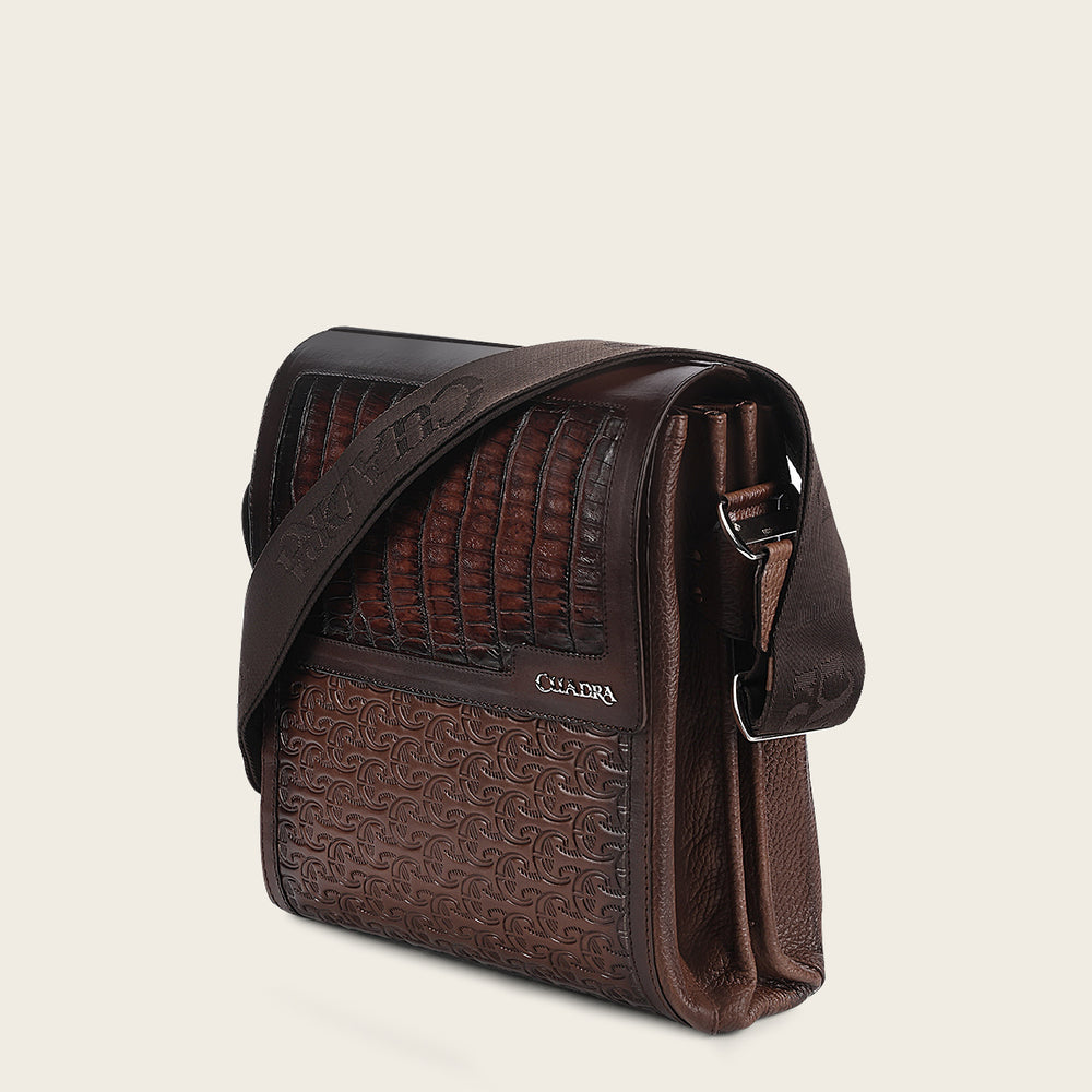 Cuadra Brown Caiman Fuscus Bag DU644