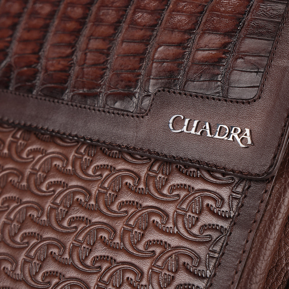 Cuadra Brown Caiman Fuscus Bag DU644