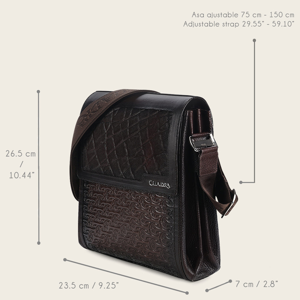 Cuadra Brown Caiman Fuscus Bag DU644
