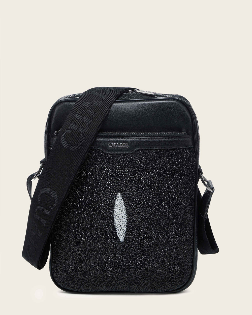 Cuadra Black Stingray Zipper Bag DU759