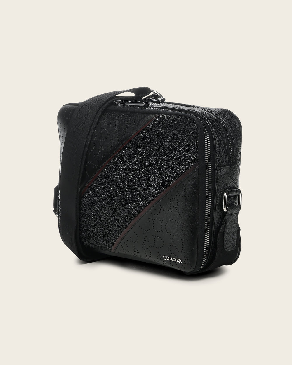 Cuadra Black Stingray Zipper Bag DU810