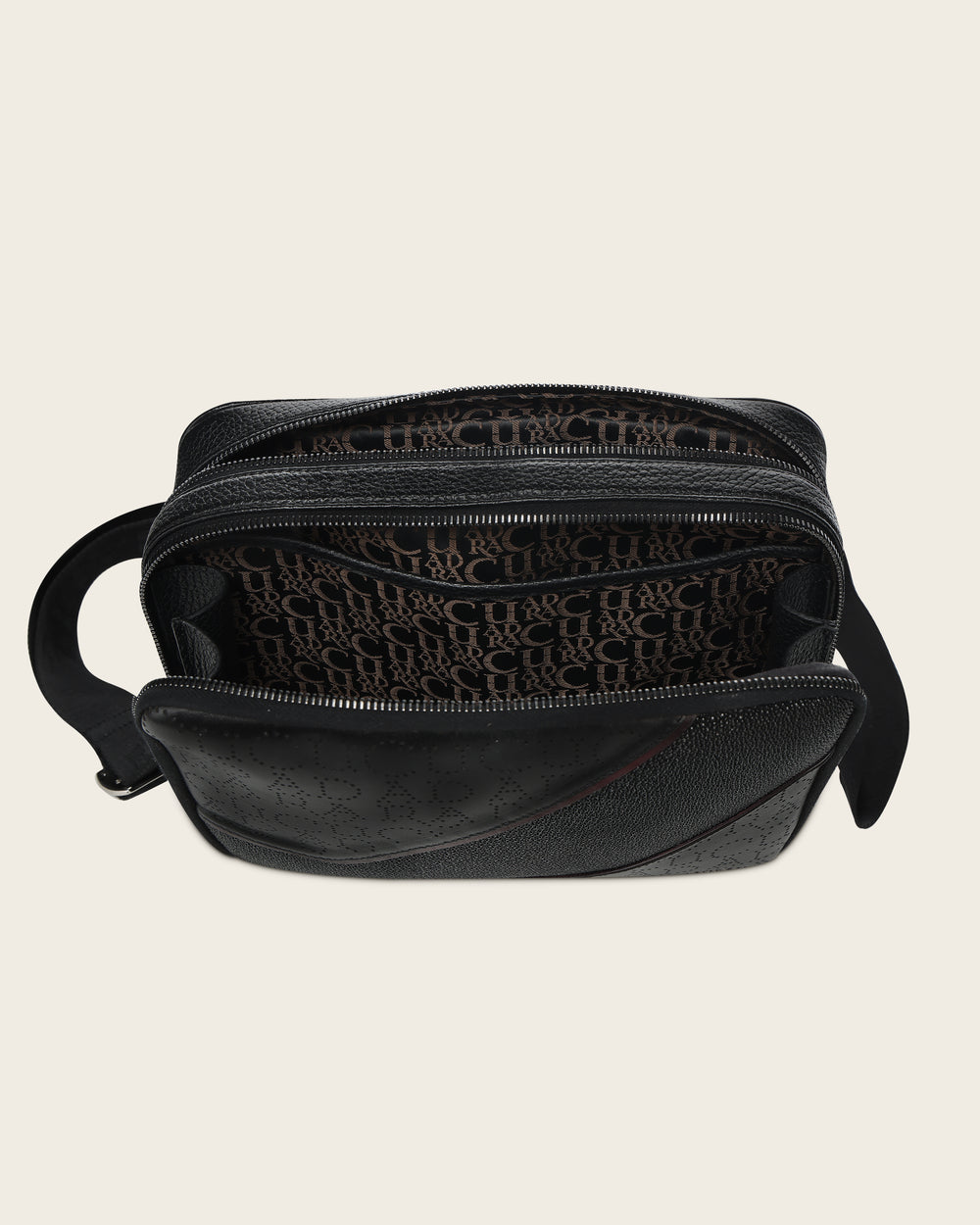 Cuadra Black Stingray Zipper Bag DU810